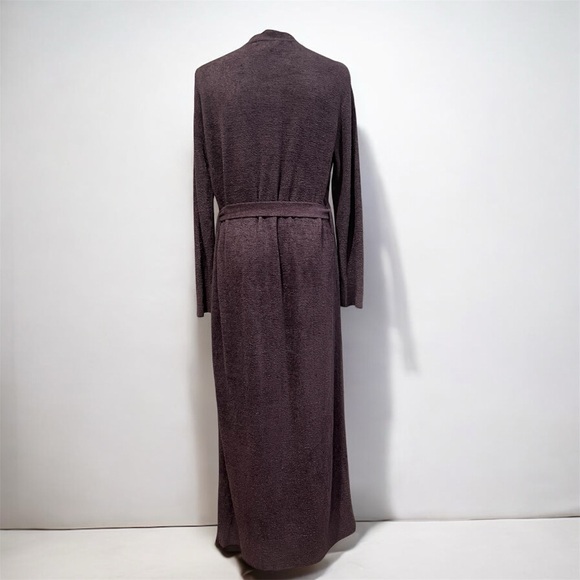 Barefoot Dreams CozyChic Lite Long Robe S / M Medium Women's Carbon Gray Soft - Picture 10 of 11